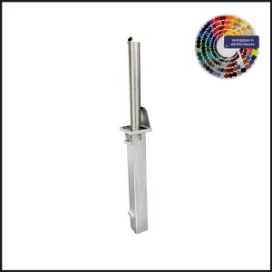 Inzinkbare aanrijdpaal RVS 316 Ø 90 x 3 x 670 mm 